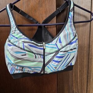 Striped Multicolor Sports Bra